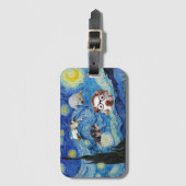 De Starry Fun Night Bagagelabel (Voorkant (verticaal))