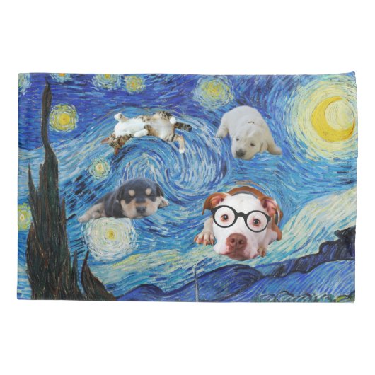 De Starry Fun Night Kussensloop (Achterkant)