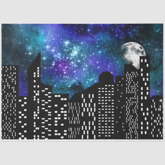 De Starry Skyline serie Design 5 Tissuepapier (Voorkant)
