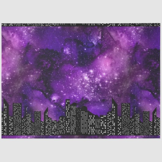 De Starry Skyline serie Design 6 Tissuepapier (Voorkant)