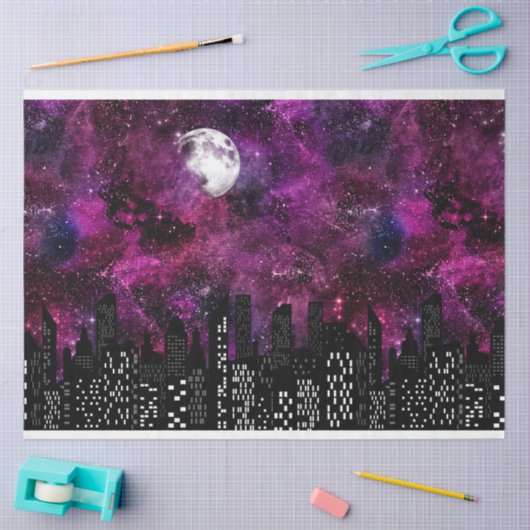 De Starry Skyline serie ontwerp 7 Tissuepapier (Craft)