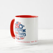 De Stars & Stripes Semi-quintennial Mok (Voorkant links)