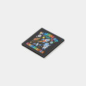 De start in de kleuterklas, terug naar school post-it® notes (Schuin)