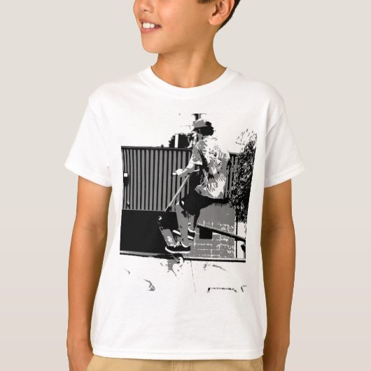 De start - Stunt Scooter Trick T-shirt (Voorkant)