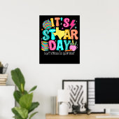 De Startdag Testen Dag Examen Leraren Staat Poster (Thuiskantoor)