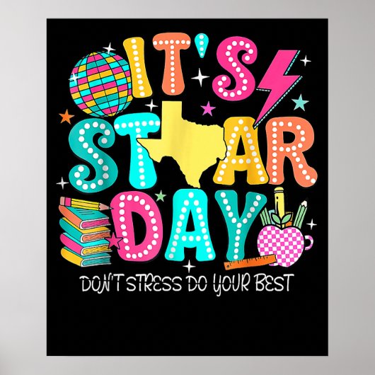 De Startdag Testen Dag Examen Leraren Staat Poster (Voorkant)