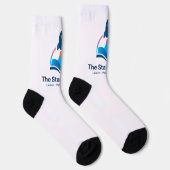 De Startup Kit Raket Logo Crew Soks Sokken (Rechts)