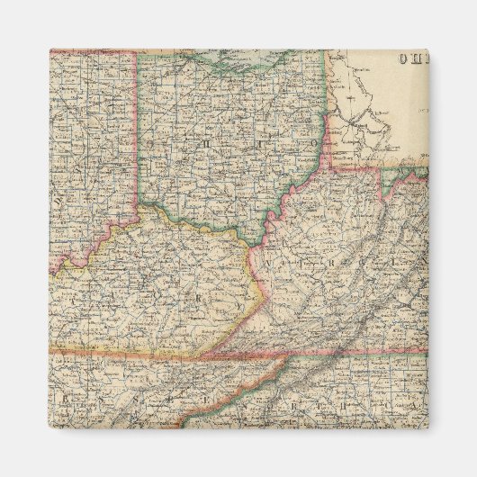 De staten Delaware en Maryland Magneet (Voorkant)