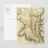 De staten Maryland en Delaware Briefkaart (Voorkant / Achterkant)