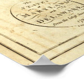 De staten Maryland en Delaware Poster (Hoek)