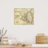 De staten Maryland en Delaware Poster (Keuken)