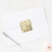 De staten Maryland en Delaware Vierkante Sticker (Envelop)