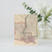 De staten Mississippi en Louisiana Briefkaart (Staand voorkant)