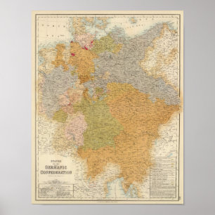 De staten van de Late Germanic Confederation Poster