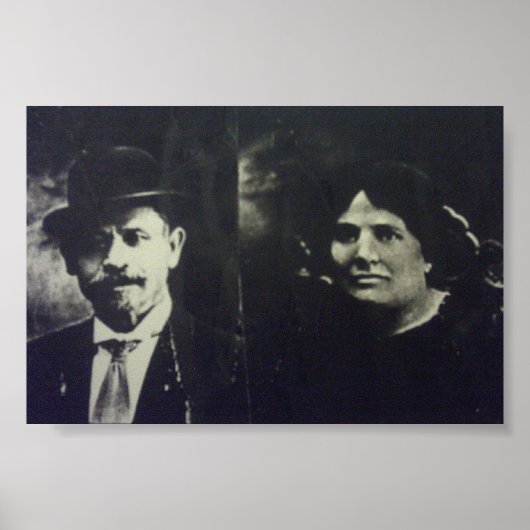 De stationmeester en zijn vrouw. poster (Voorkant)