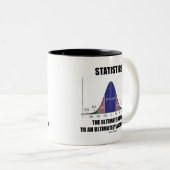 De statistieken uiteindelijk betekenen uiteindelij tweekleurige koffiemok (Voorkant rechts)