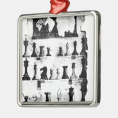 De Staunton Chessmen-patenttekening Metalen Ornament (Links)