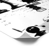 De Staunton Chessmen-patenttekening Poster (Hoek)