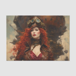 De Steampunk vrouw Tissuepapier