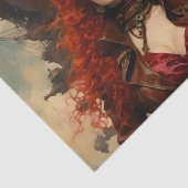 De Steampunk vrouw Tissuepapier (Detail)