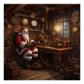 De Steampunk Workshop van de Kerstman Perfect Poster (Voorkant)