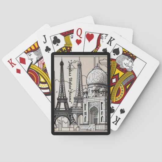 "De stedelijke esthetiek" Pokerkaarten (Achterkant)