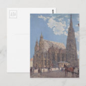 De Stedelijke kathedraal in Wenen door Rudolf Briefkaart (Voorkant / Achterkant)