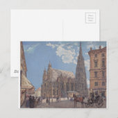 De Stedelijke kathedraal in Wenen door Rudolf Briefkaart (Voorkant / Achterkant)