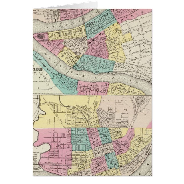 De steden Pittsburgh Allegheny Cincinnati (Voorkant)