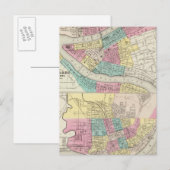 De steden Pittsburgh Allegheny Cincinnati Briefkaart (Voorkant / Achterkant)