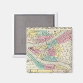 De steden Pittsburgh Allegheny Cincinnati Magneet (Voorkant / Achterkant)