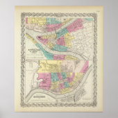 De steden Pittsburgh Allegheny Cincinnati Poster (Voorkant)