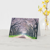 De Steeg van de Bloesem van de kers Kaart (Gele Bloem)