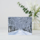 De steeg van de winter briefkaart (Staand voorkant)