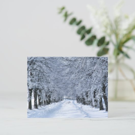 De steeg van de winter briefkaart (Staand voorkant)