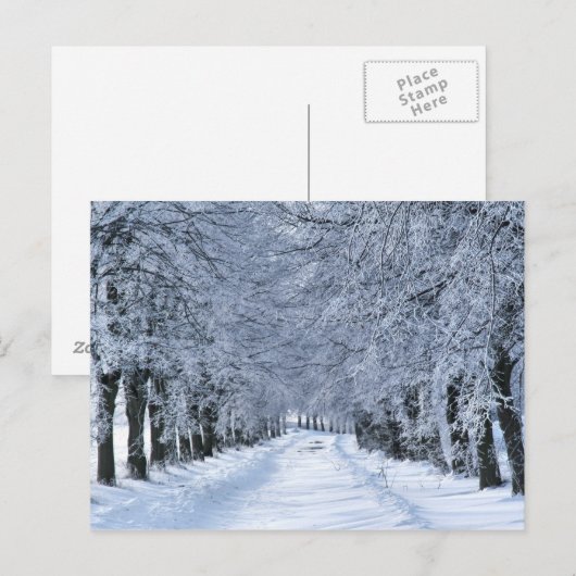 De steeg van de winter briefkaart (Voorkant / Achterkant)