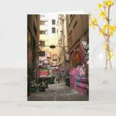 De steeg van Graffiti, Melbourne Kaart (Gele Bloem)