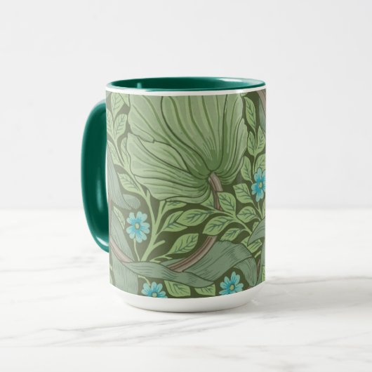 De Steekproef van het Patroon van het behangsel me Mok (Voorkant links)