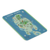 De steeltjes op het eiland Flexible Magnet Magneet (Rechterzijde)