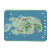 De steeltjes op het eiland Flexible Magnet Magneet (Horizontaal)