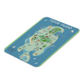 De steeltjes op het eiland Flexible Magnet Magneet (Linkerzijde)