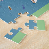 De steeltjes op Silver Island Jigzaag Puzzle Legpuzzel (Zijkant)