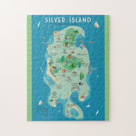 De steeltjes op Silver Island Jigzaag Puzzle Legpuzzel