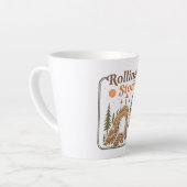De steen is weggerold, hij leeft nog met Pasen Latte Mok (Linkerhoek)