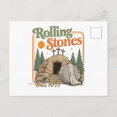 De Steen is Weggerold Hij Leeft Uitnodiging Briefkaart (Achterkant)