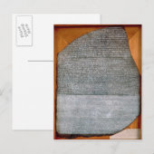 De steen Rosetta, van Fort St. Julien, Briefkaart (Voorkant / Achterkant)