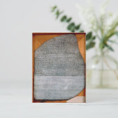 De steen Rosetta, van Fort St. Julien, Briefkaart (Staand voorkant)