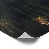 De steen uitgehouwen Verlosser De Heer is mijn rot Poster (Hoek)