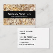 De steen van de bouw kijkt Achtergrond Visitekaartje (Voorkant / Achterkant)