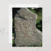 De steen van de rune buiten Kasteel Gripsholm Briefkaart (Voorkant / Achterkant)